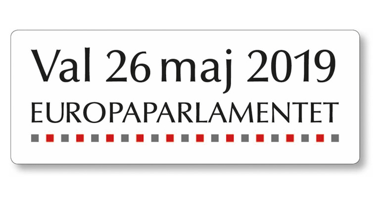 Val till Europaparlamentet 2019. Logotyp.