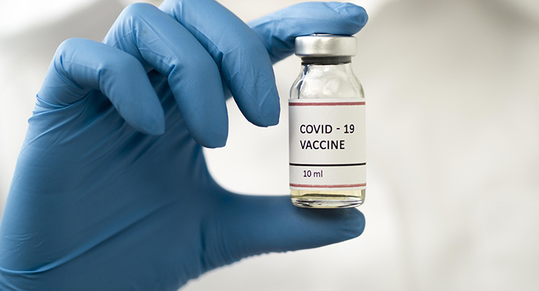 Vaccinbehållare covid-19. Foto.